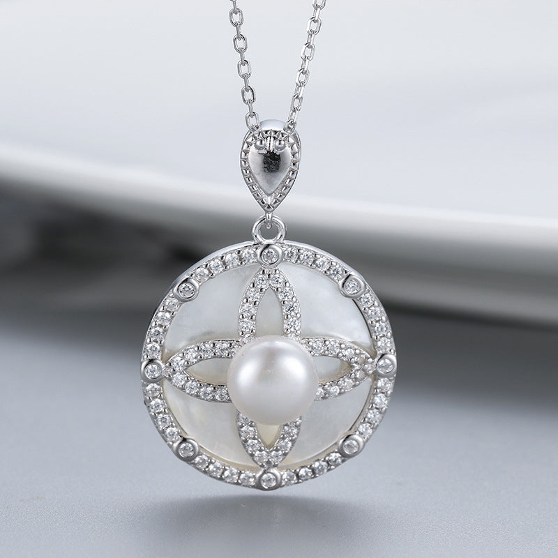 S925 sterling silver pearl pendant setting (default no pearl) wsp271-273