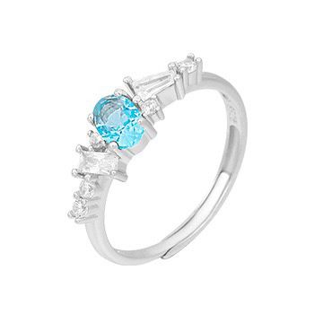 S925 sterling silver gem ring SSG093-SSG108