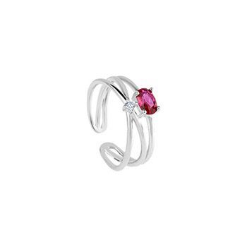 S925 sterling silver gem ring SSG594-SSG596