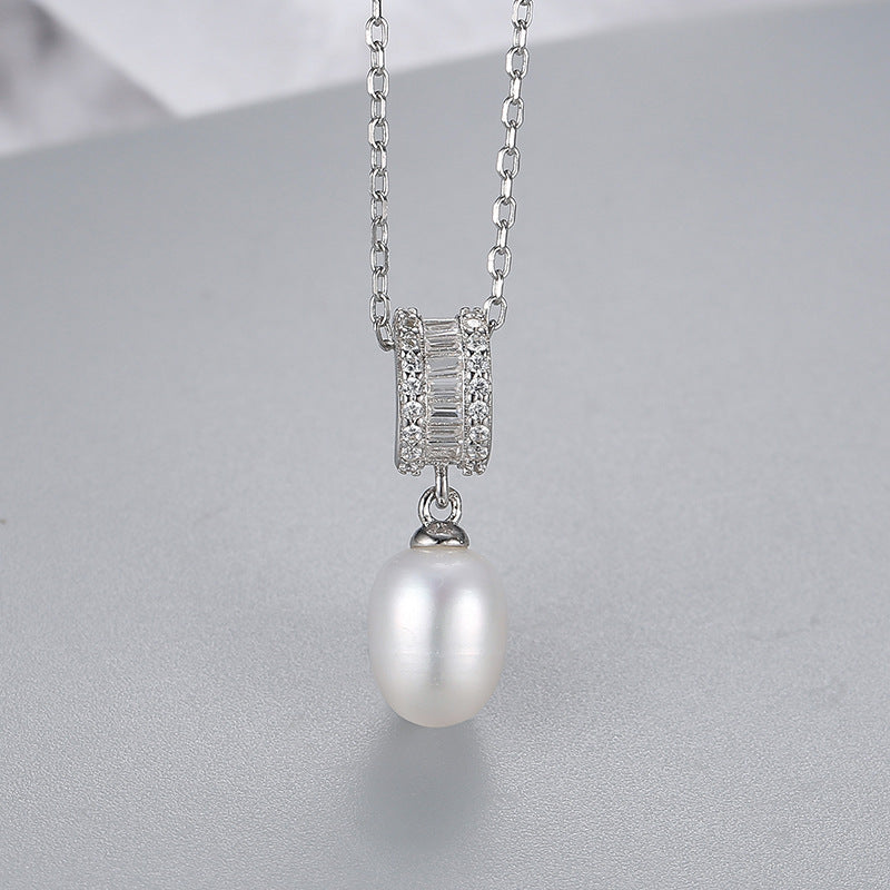 S925 sterling silver pearl pendant setting (default no pearl) wsp037-045