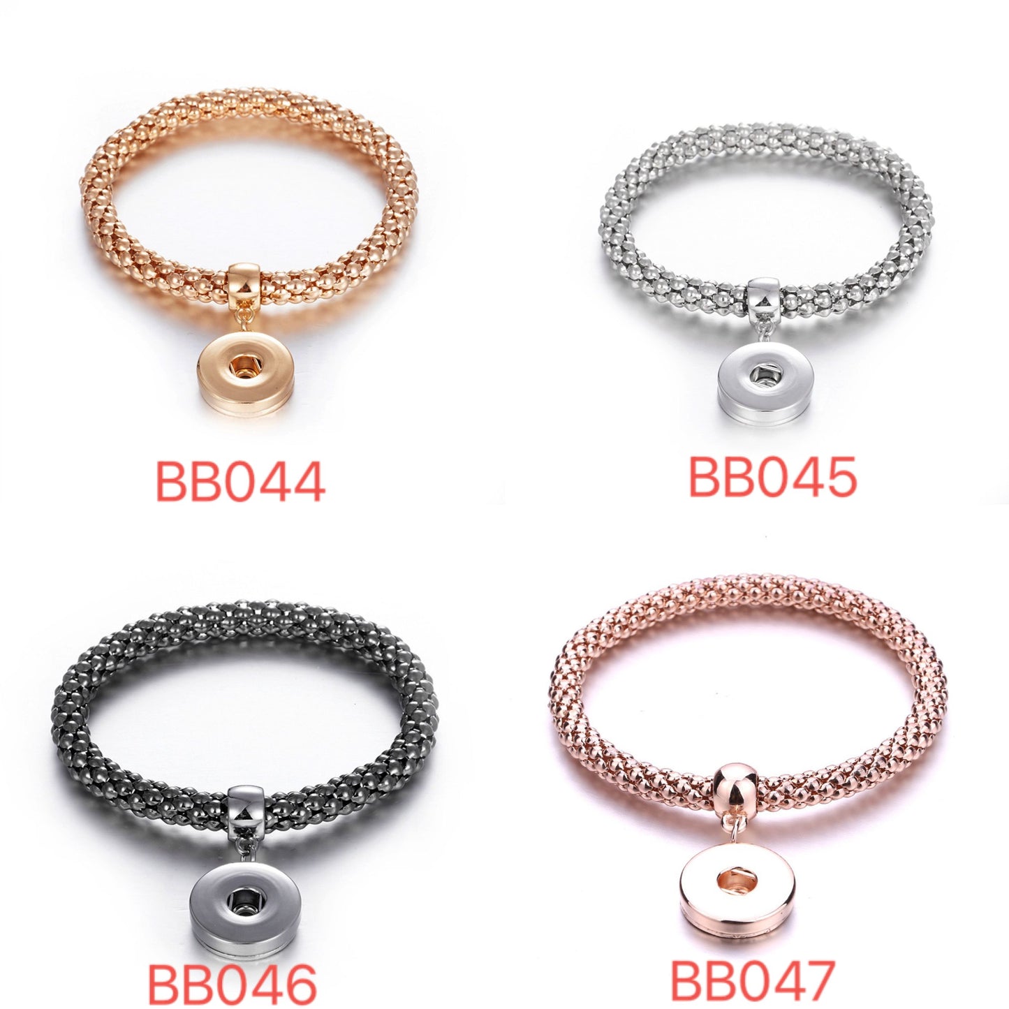 Snap button hand chain BB044-BB047