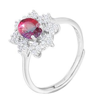 S925 sterling silver gem ring SSG521-SSG534