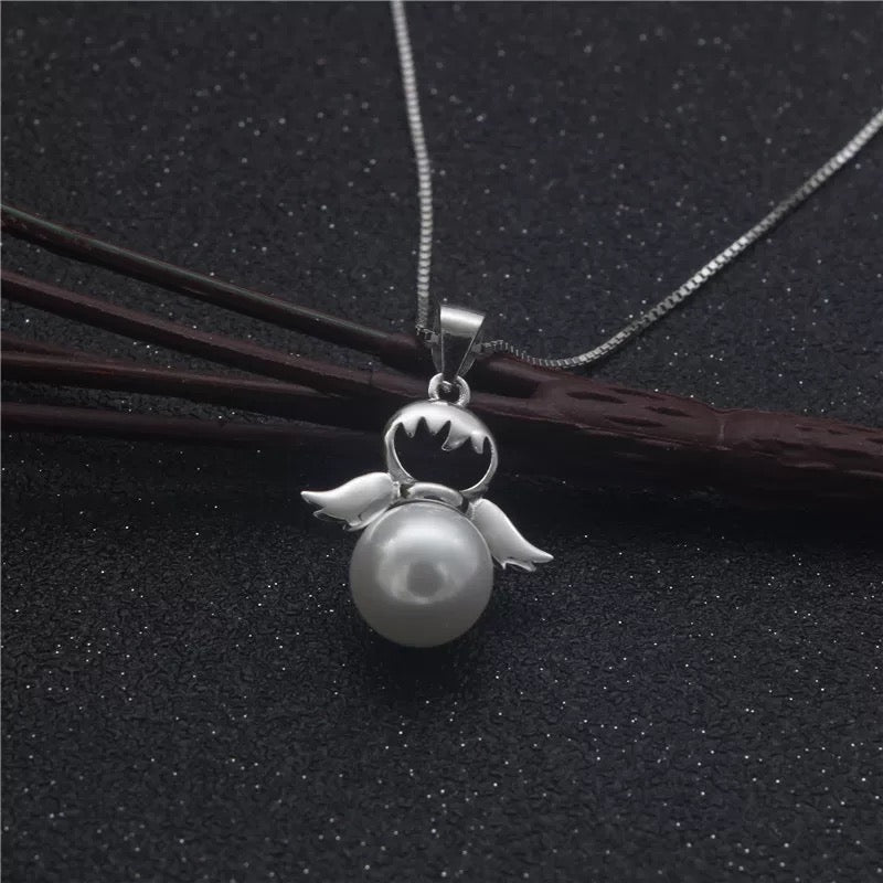 S925 sterling silver pearl pendant setting (default no pearl) wsp091-099