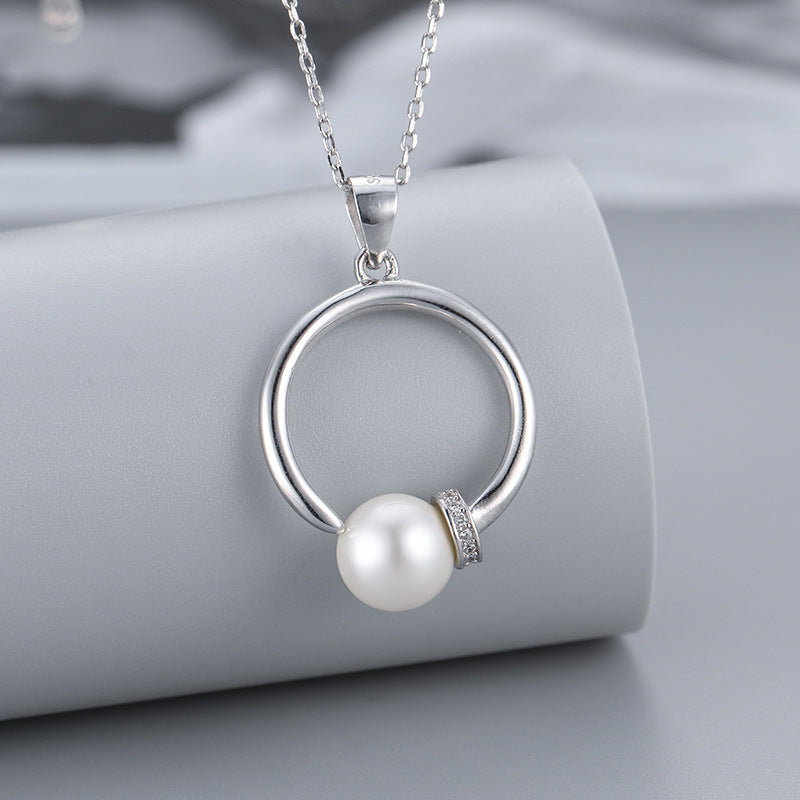 S925 sterling silver pearl pendant setting (default no pearl) wsp208-216