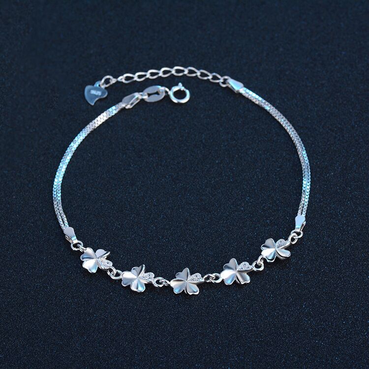 sterling silver S925 gem bracelet #GB037-GB045