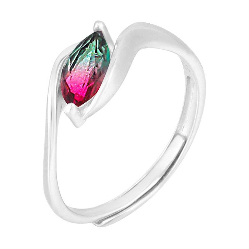 S925 sterling silver gem ring SSG395-SSG410