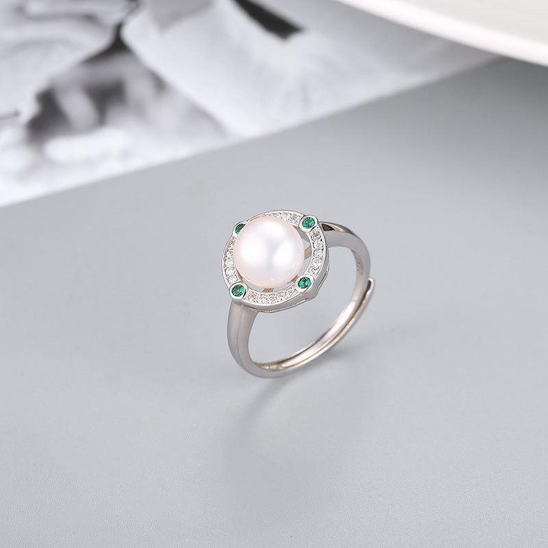 S925 sterling silver ring setting (default no pearl) wsr100-108