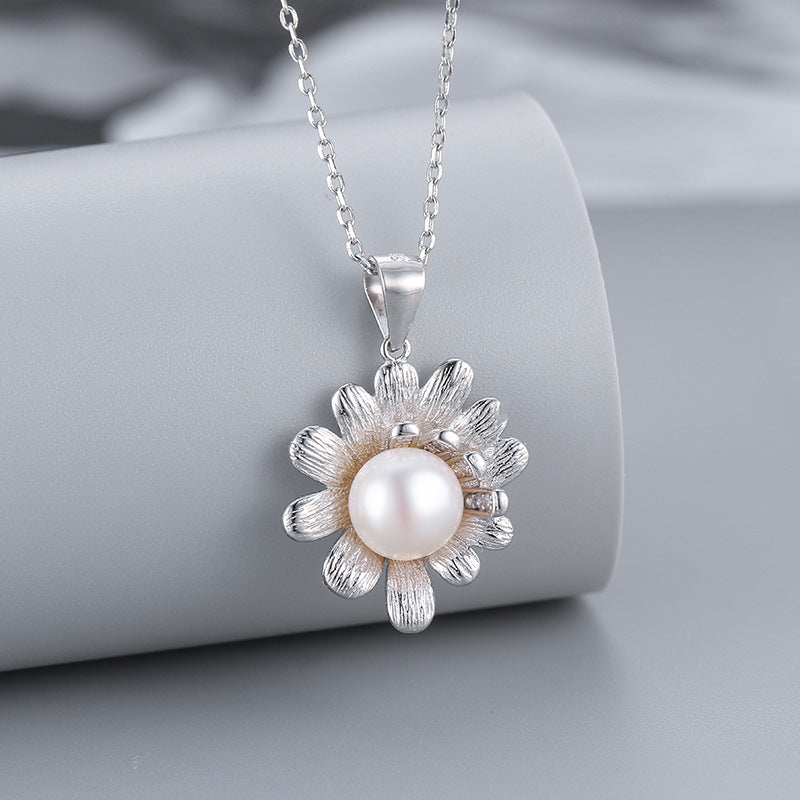 S925 sterling silver pearl pendant setting (default no pearl) wsp127-135