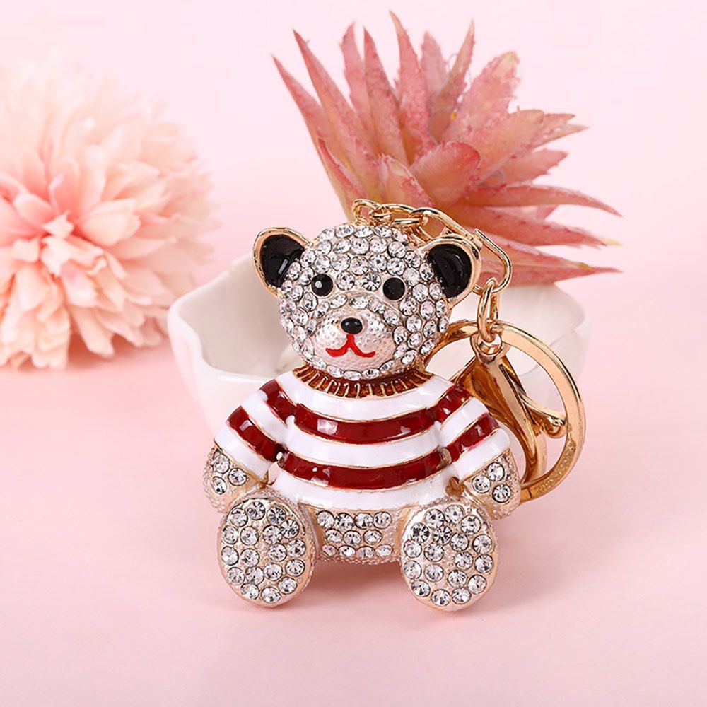 rhinestone Animals  bear keychain KC056-KC060