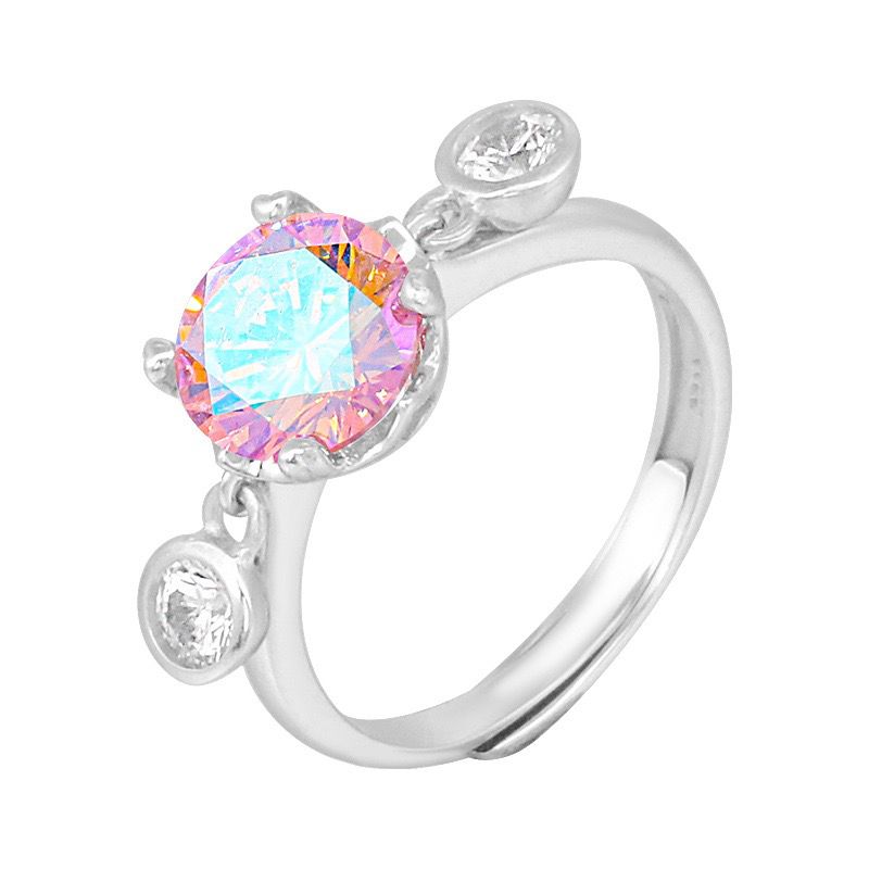 S925 sterling silver gem ring SSG340-SSG351