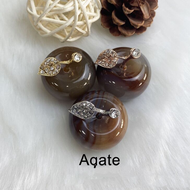 Natural Crystal Apple Ornaments