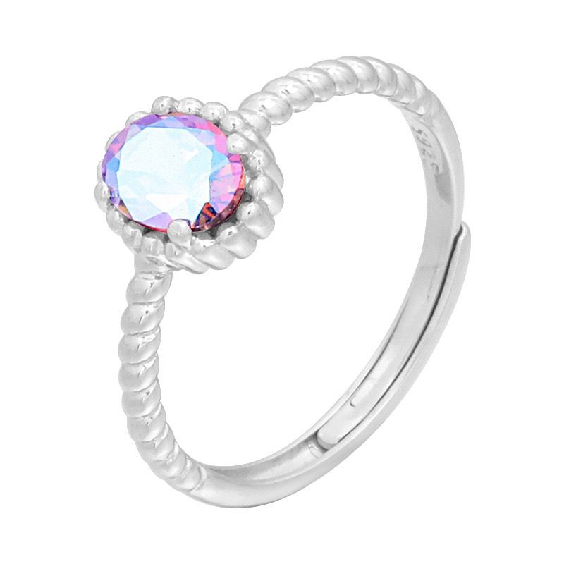 S925 sterling silver gem ring SSG205-SSG218