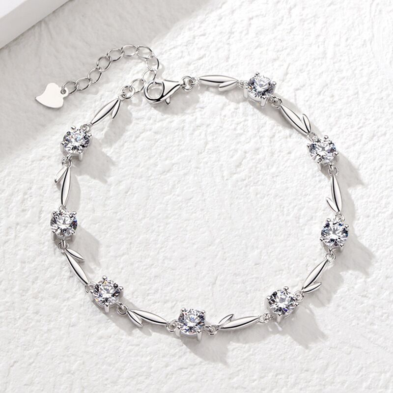 sterling silver S925 gem bracelet #GB0118-GB124