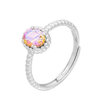 S925 sterling silver gem ring SSG205-SSG218