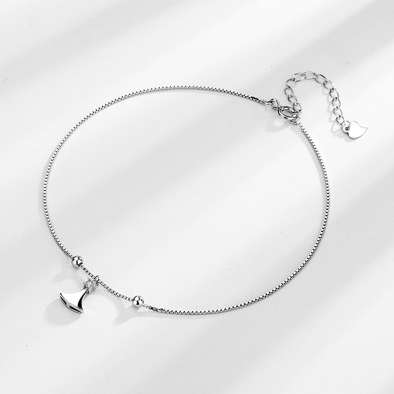 sterling silver S925 gem anklets #GA010-GA018