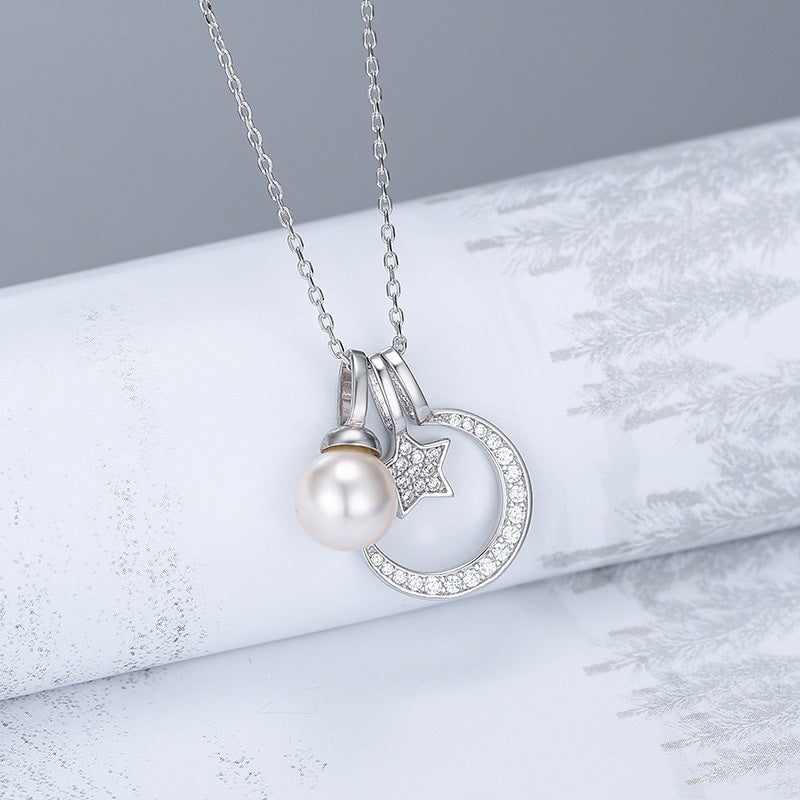 S925 sterling silver pearl pendant setting (default no pearl) wsp190-198