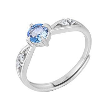 S925 sterling silver gem ring SSG369-SSG380