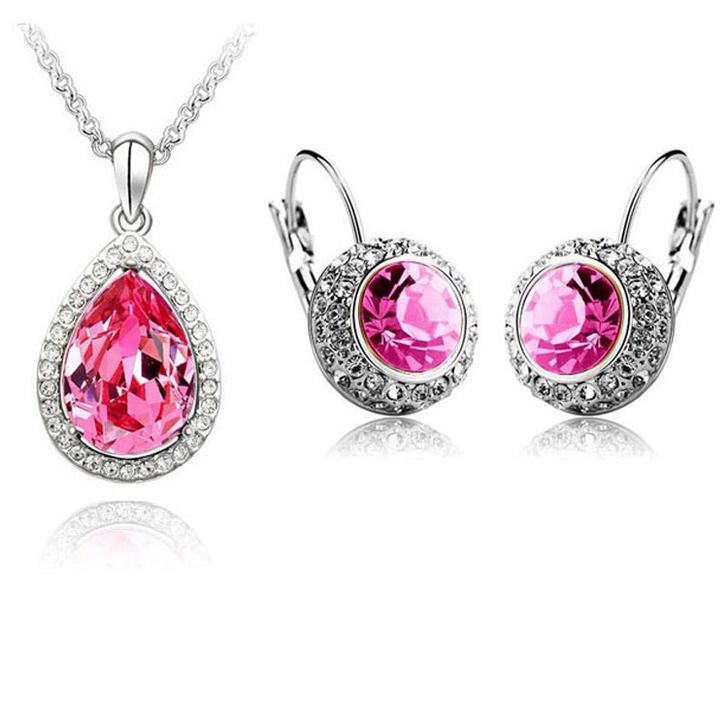 fashion   necklace and earrings set #JS026-JS029