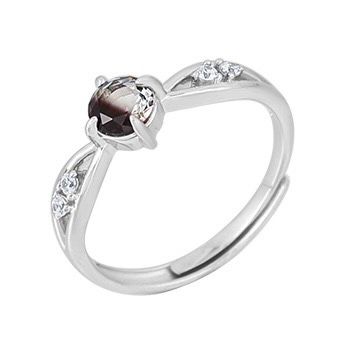 S925 sterling silver gem ring SSG369-SSG380