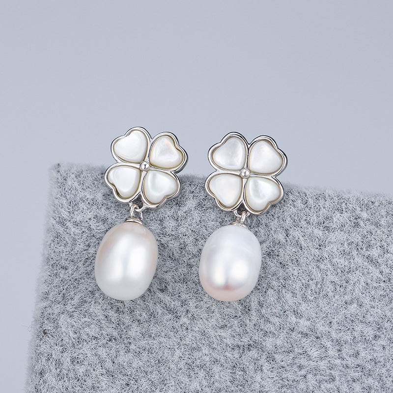 S925 sterling silver earring setting (default no pearl) wse190-198