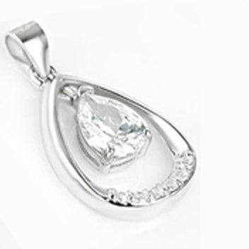 Sterling Silver S925 Gem pendant JLP037-JLP045