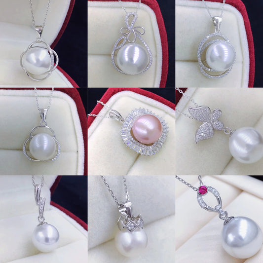 sterling silver S925 pearl pendant setting  SDP037-045