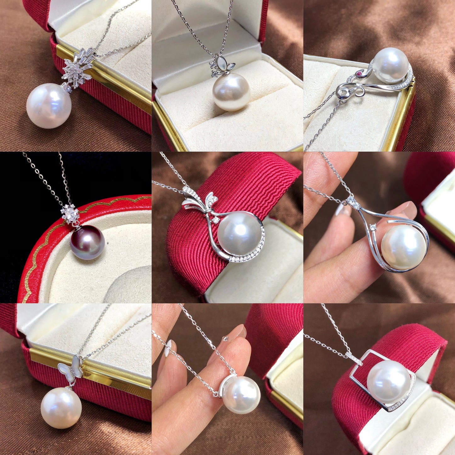 Sterling Silver S925 Pearl pendant Setting SZ073-SZ081