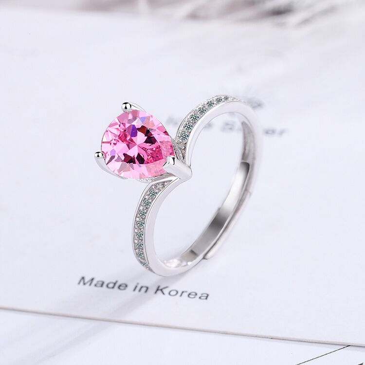 S925 sterling silver gem ring SSG836-SSG838