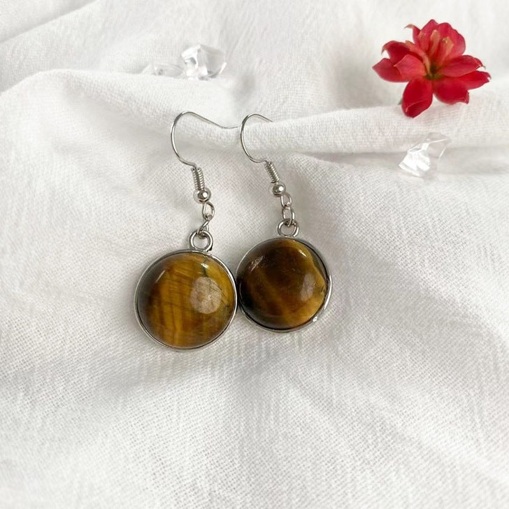 red agate earrings E138