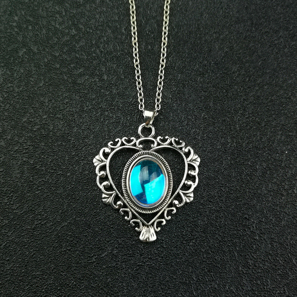 Moonstone love pendant necklace N114