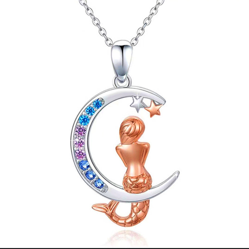 Mermaid pendant necklace N123