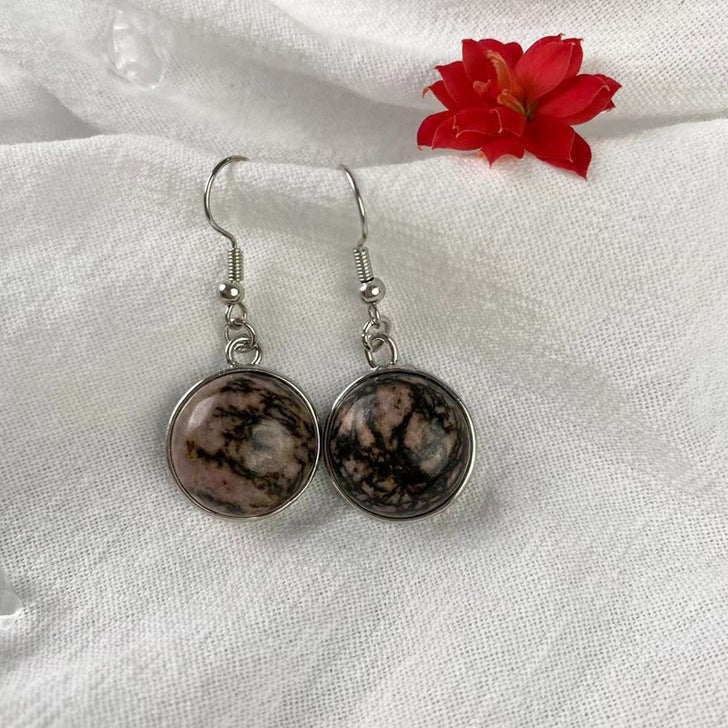 red agate earrings E138