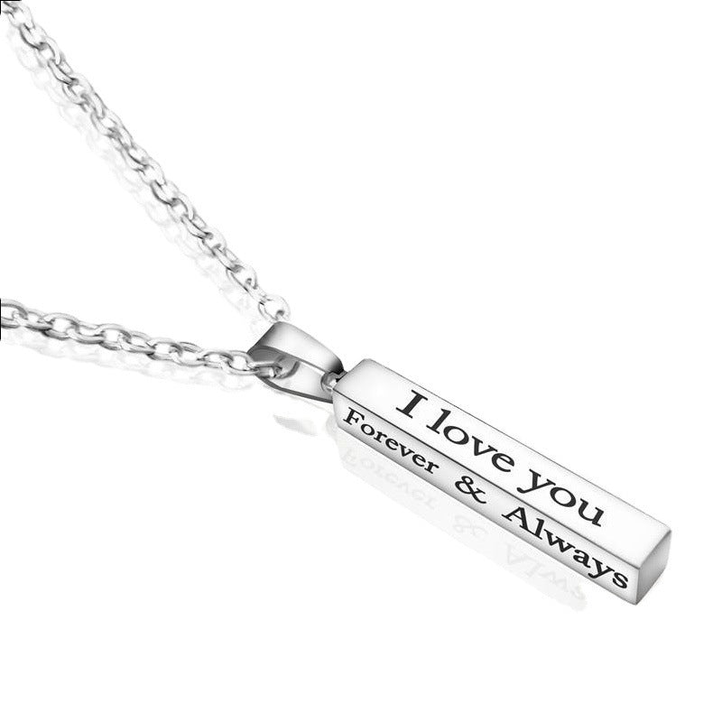 Stainless steel wish necklace love necklace  N142