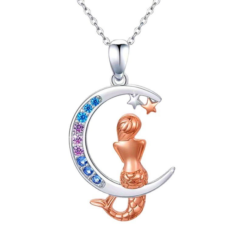 Mermaid pendant necklace N123