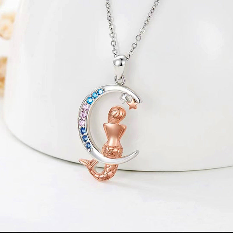 Mermaid pendant necklace N123