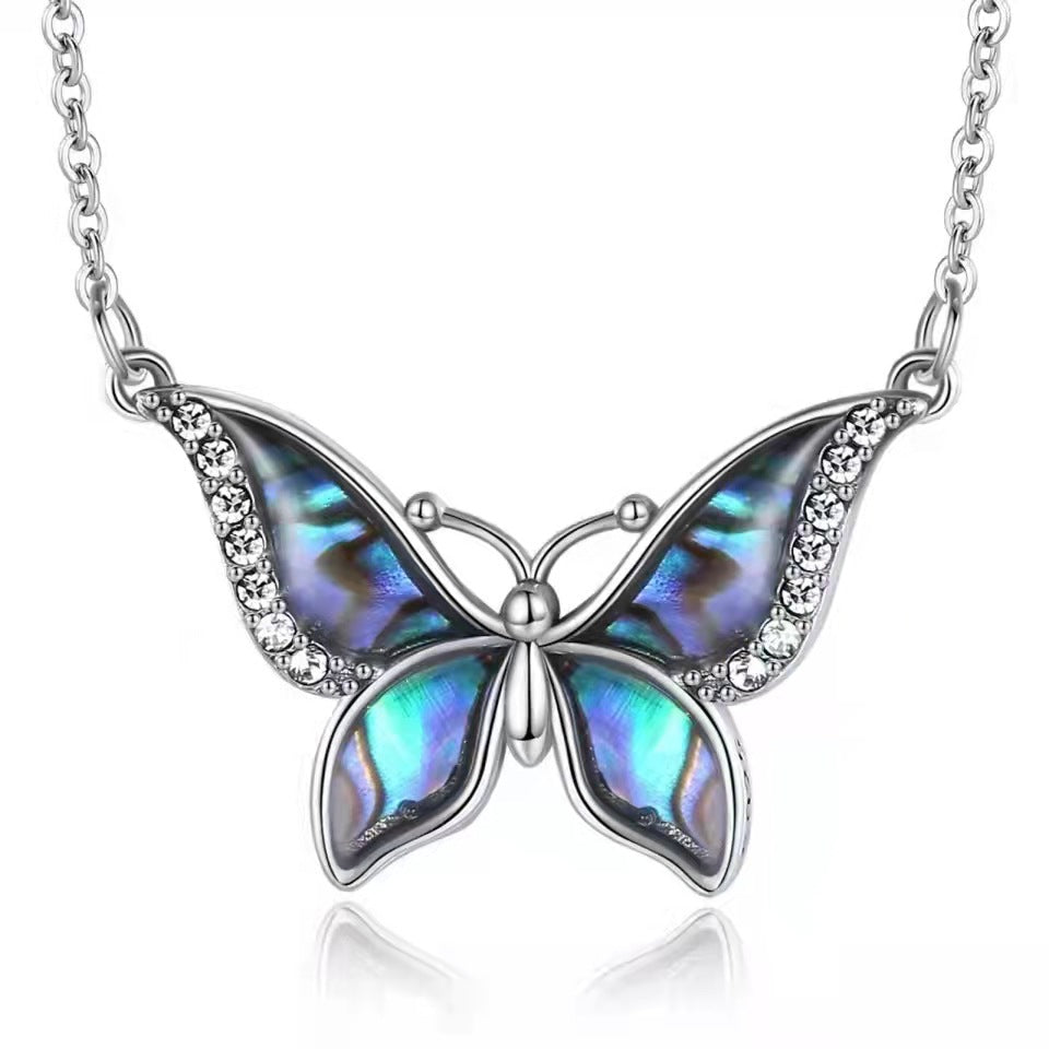 Butterfly pendant necklace N125