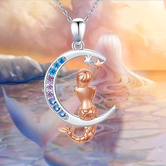 Mermaid pendant necklace N123