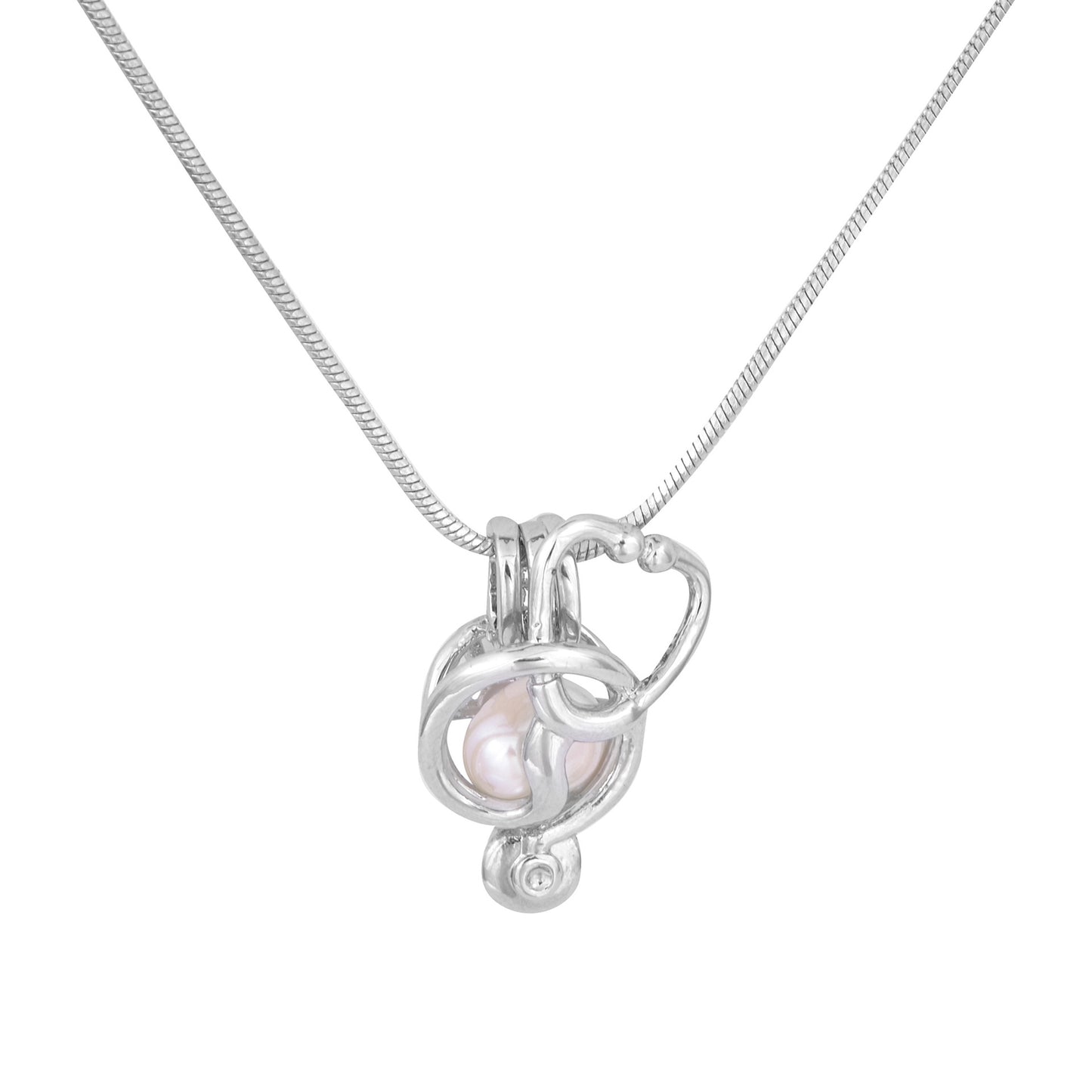 silver plated pearl cage P76-P133