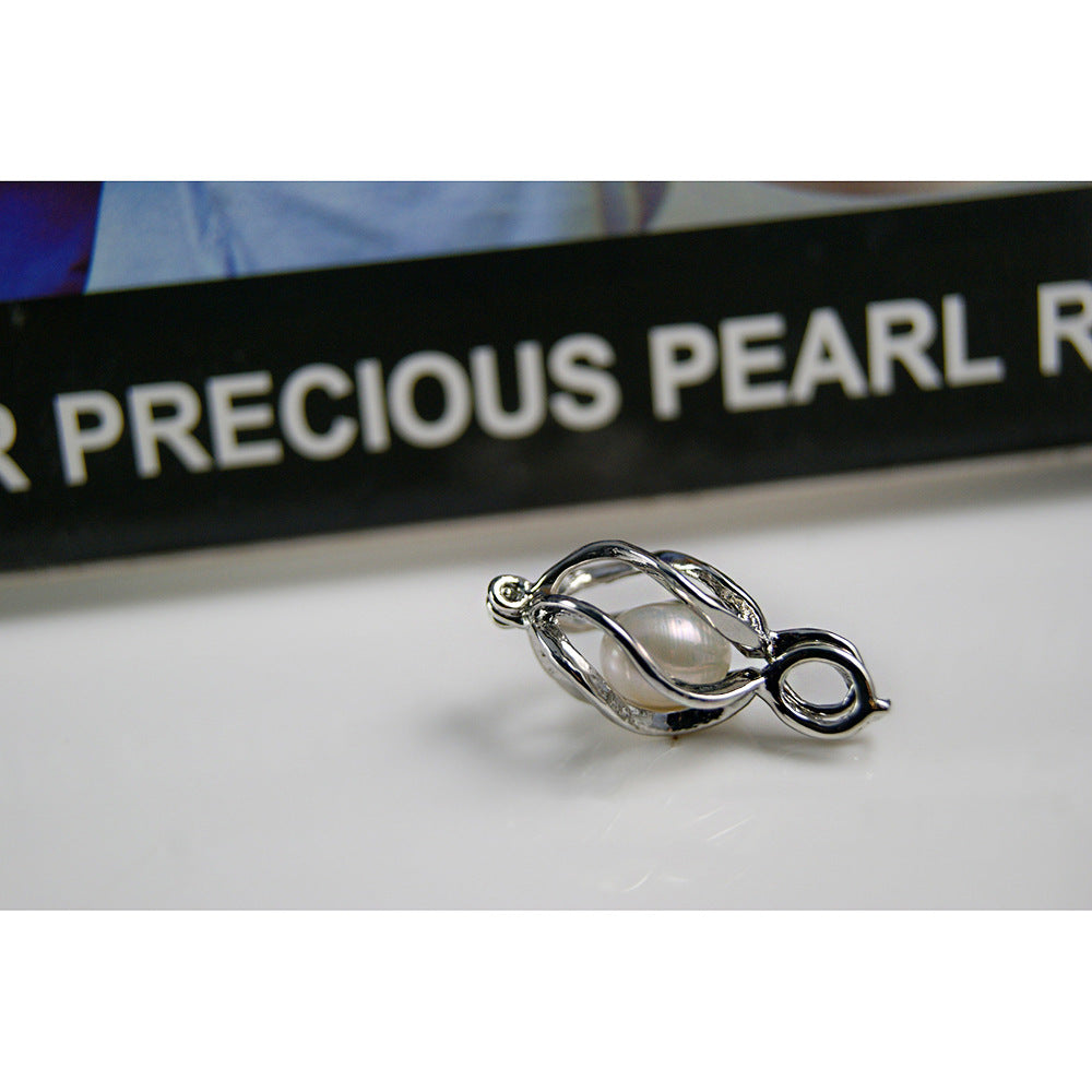 silver plated pearl cage P1-P75