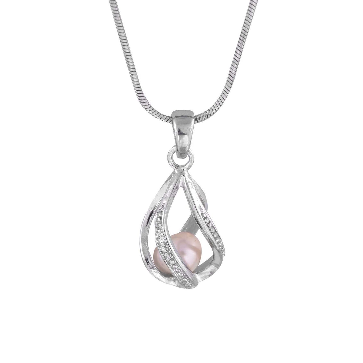 silver plated pearl cage P1-P75