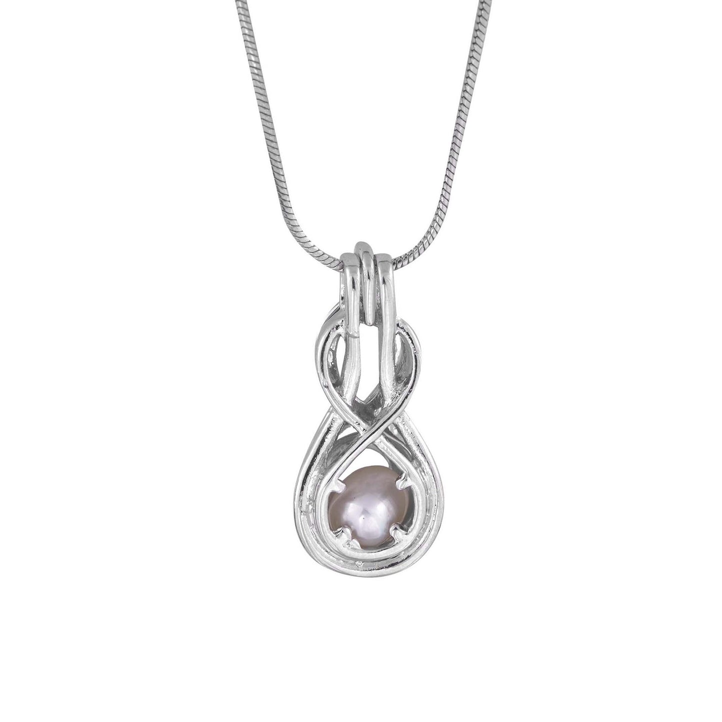 silver plated pearl cage P1-P75