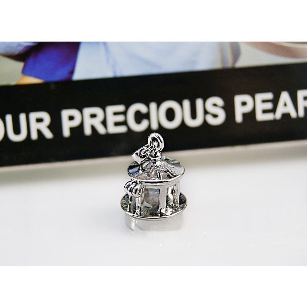 silver plated pearl cage P1-P75