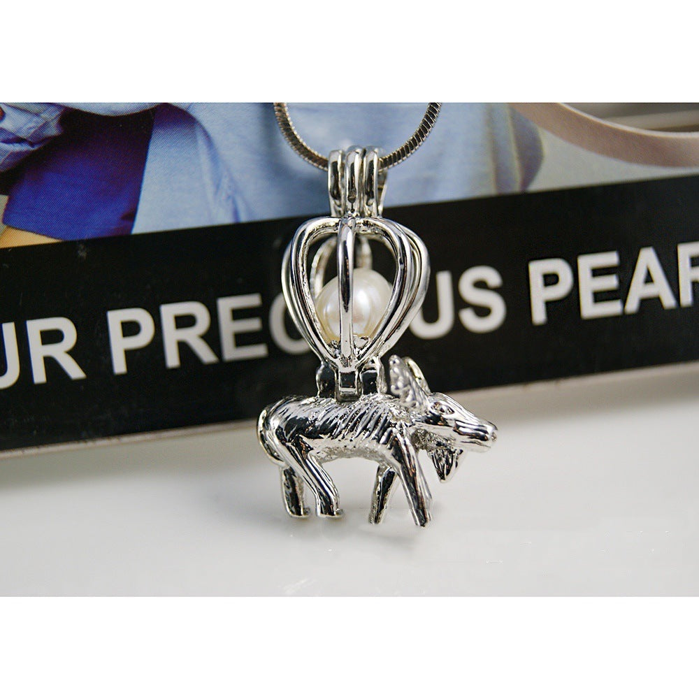 silver plated pearl cage P1-P75