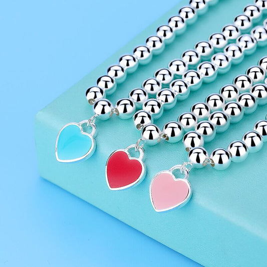 Fashion Accessories Enamel Double Heart bracelet B001