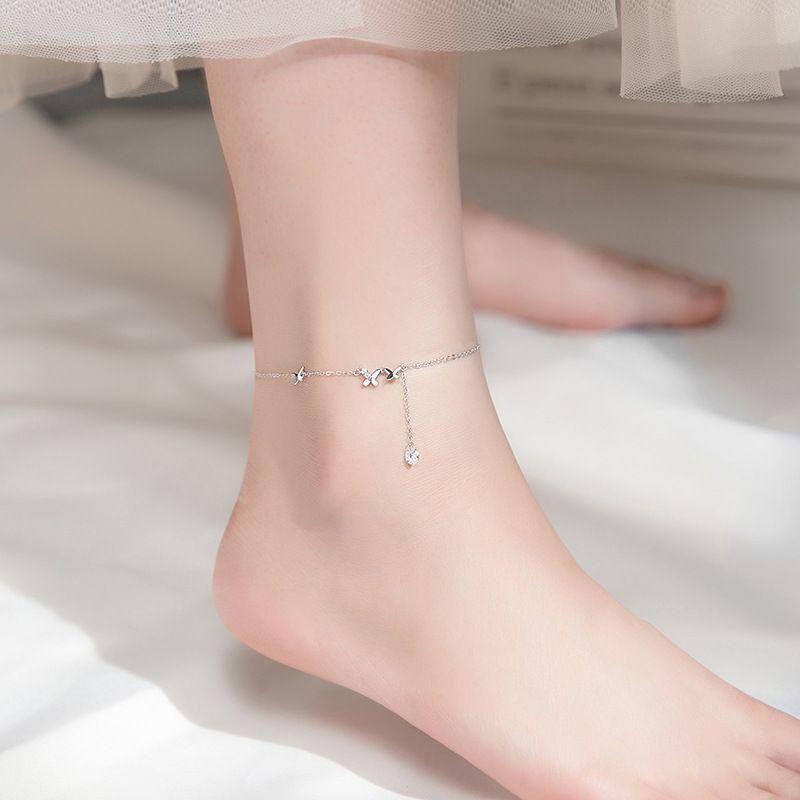 S925 Sterling Silver Anklets ALA010-018