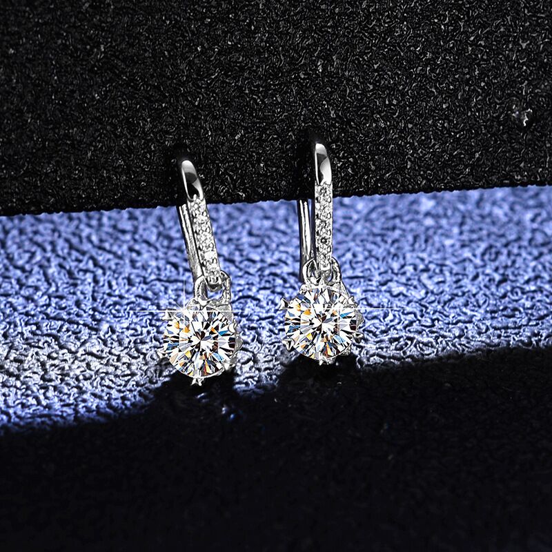 S925 sterling silver Mossanite earrings   #SME001-SME009