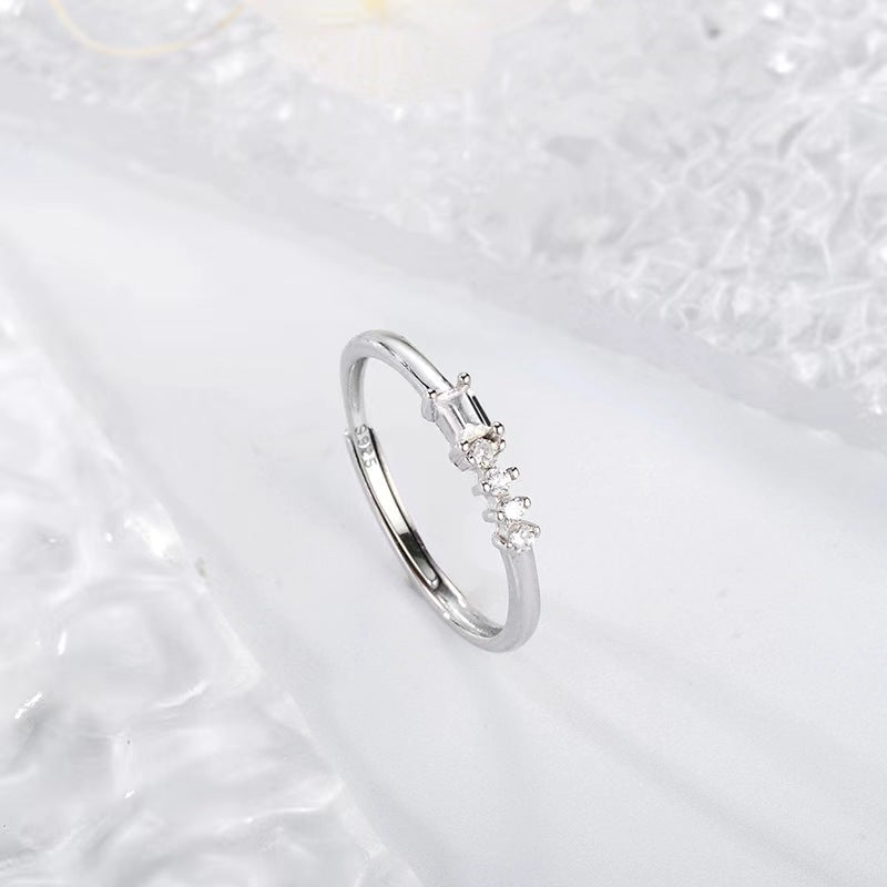 S925 sterling silver gem ring SYR019-027