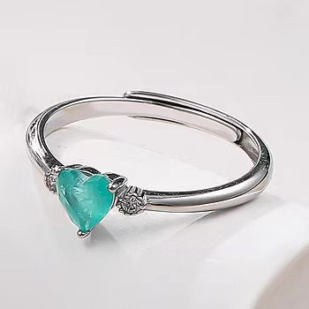 S925 sterling silver gem ring SSG716-718