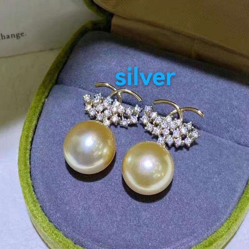 Sterling silver S925 pearl earring setting XYE010-018