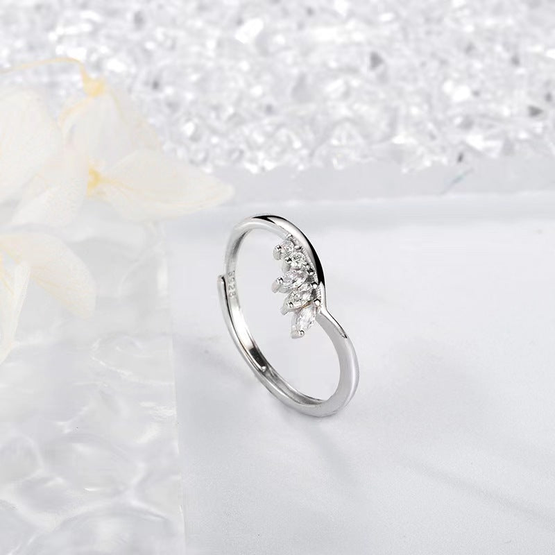 S925 sterling silver gem ring SYR019-027